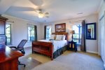 Basement Bedroom 1 Features a Queen Size Bed, 40 4K Smart TV, and Stunning Mountain Views